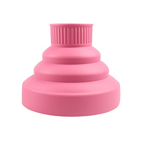 Difusor de secador de cabelo dobrável, difusor de secador de cabelo elétrico rosa útil para banheiro