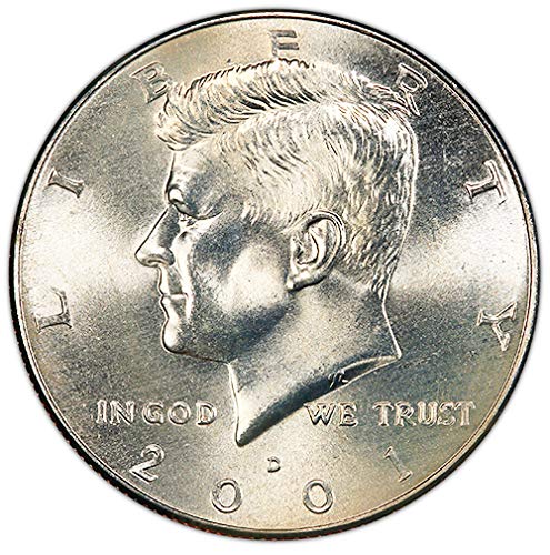 2001 P&D Bu Kennedy Half Dollar Choice Uncirculou Us Mint 2 Coin Set
