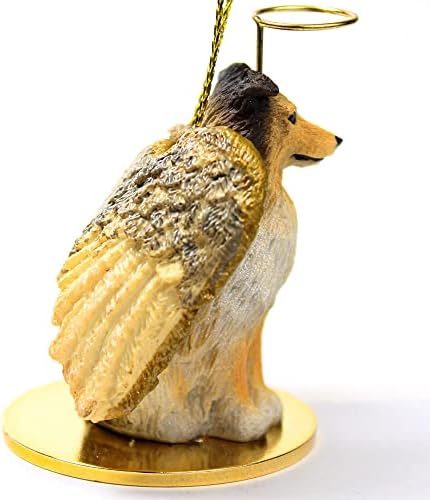 Sheltie Angel Dog Ornament-Sable