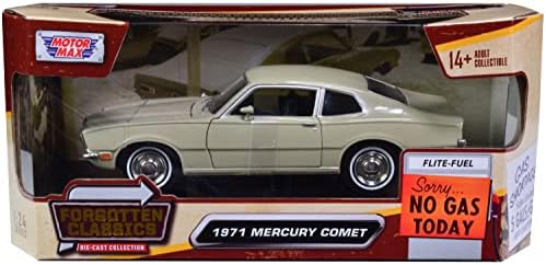 Toy Cars 1971 Mercury Comet Beige Forgotten Classics Series 1/24 Diecast Model Car por Motormax 73325
