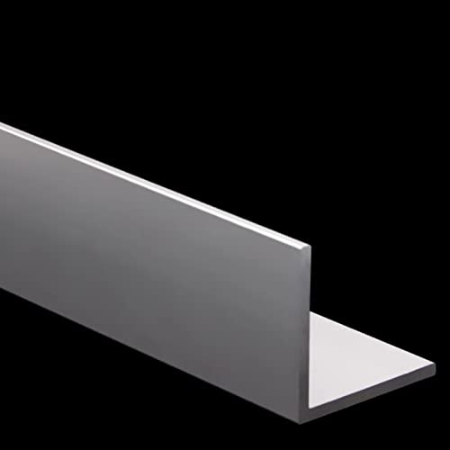 Ângulo de alumínio mssoomm 50 mm x 50 mm x 1520 mm de comprimento de 3 mm de espessura 4pcs, 4 pacote 2 x 2 x 59,84 comprimento 3/25 espessura de 90 graus de ângulo Al igual à perna igual
