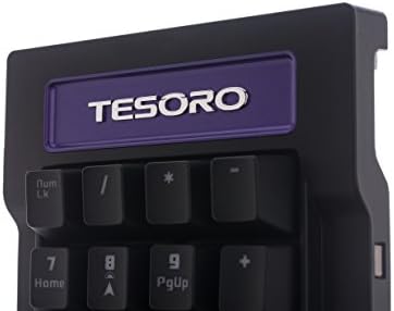 Tesoro Tizona Numpad G2N-P Black Mechanical Switch Tenkey Tournament Gaming Teclado numérico Teclado TS-G2N-P