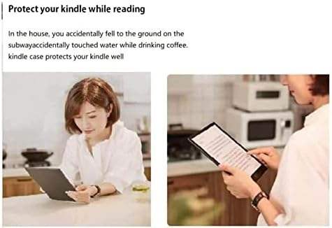 Case se encaixa na 6.8 Kindle Paperwhite, tampa de casca de carcaça esbelta com despertar/sono automático para o Kindle Paperwhite Signature Edition e Protector de Reader E-Reader/barco de vela