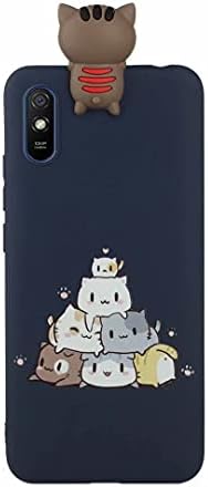 Caixa Flipbird Compatível com Xiaomi Redmi 9A, Case Silicone Soft flexível TPU Ultra Ultra Fin Slim Crech Case Padrão Projeto de Padrão