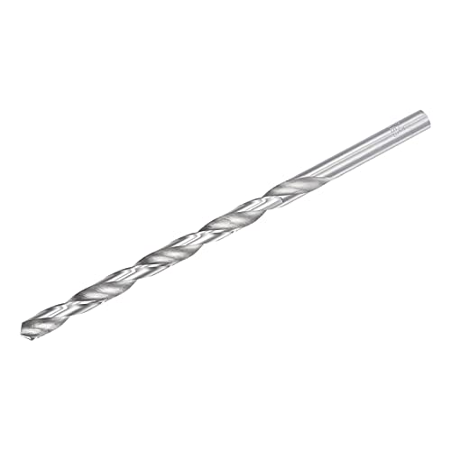 UXCELL 4,5 mm Twist Bits, bit de broca extra longa em aço de alta velocidade de aço de alta velocidade de alumínio plástico