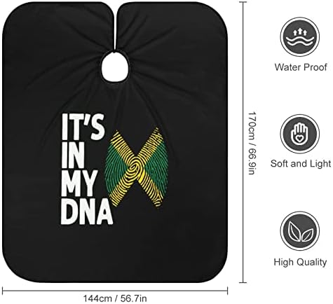 Está no meu DNA Jamaica Flag Barber Cape Professional Cheai Cutting Avental Hairdresser Cape Barber Acessórios para homens Mulheres