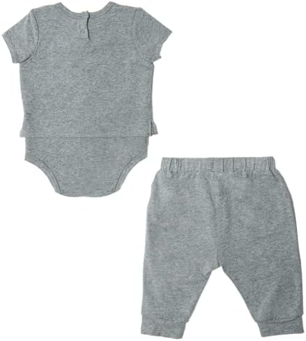 Robeez meninas/meninos de algodão orgânico Bodys e calças de 2 peças, pijamas para bebês/bebês/crianças, 0-24 meses