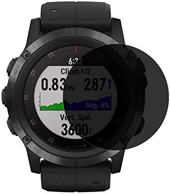 PUCCY PRIVACE SCREEN Protector Film, compatível com Garmin Fenix ​​5 Sapphire Anti -Spy TPU Guard - Protetores de vidro não temperados）