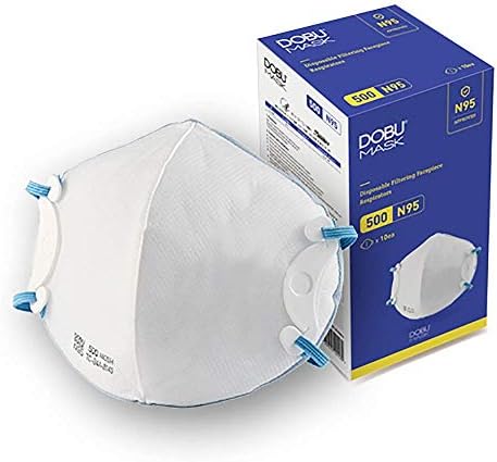 DOBU MASCA 5PLY N95 O suporte da forma da máscara de copo respirador incluído, modelo 500, tamanho médio, certificado