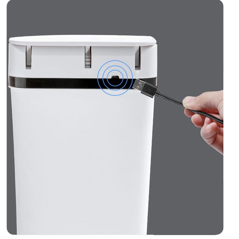 Lixo inteligente de genigw lata para o banheiro cozinha automática cesta de lixo à prova d'água lixo lixo de lixo