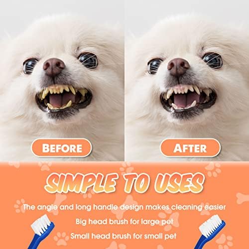 100 peças pincel de dente cachorro escova de dentes de dentes de dentes macios cães de dentes de dentes de dentes de dentes