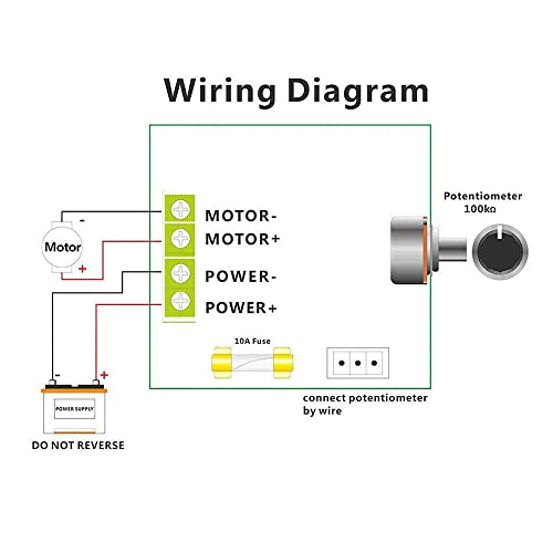 12-6V 10A PWM DC Regulador de velocidade do motor