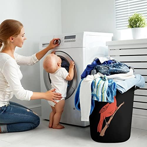 Cesta de lavanderia cardealbirds com alças em torno de lavanderia cesta de armazenamento de lavanderia dobrável para banheiro do quarto