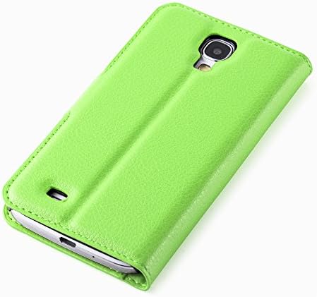 Caso Cadorabo Book Compatível com Samsung Galaxy S4 em Mint Green - com fechamento magnético, função de suporte e slot para cartas - Wallet etui capa bolsa de couro pu de couro