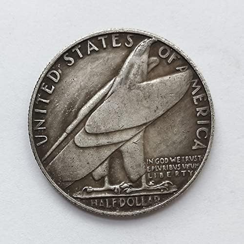 1936 Bridgeport Connecticut Centennial Half Dollar Barnum Retrato Coin Relant Coin Coin