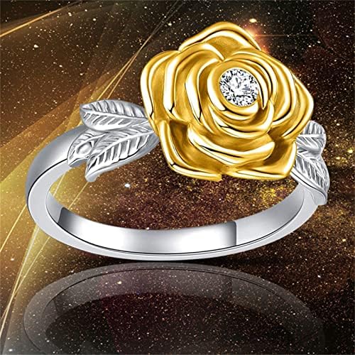 Anel de zircão no engajamento embutido jóias anel jóias de moda feminina anéis de personalidade correspondentes para casais