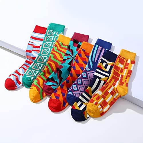 Meias de estampa geométrica para meias femininas meias de impressão presentes de algodão longa meias engraçadas novidades meias de algodão fofo fofo
