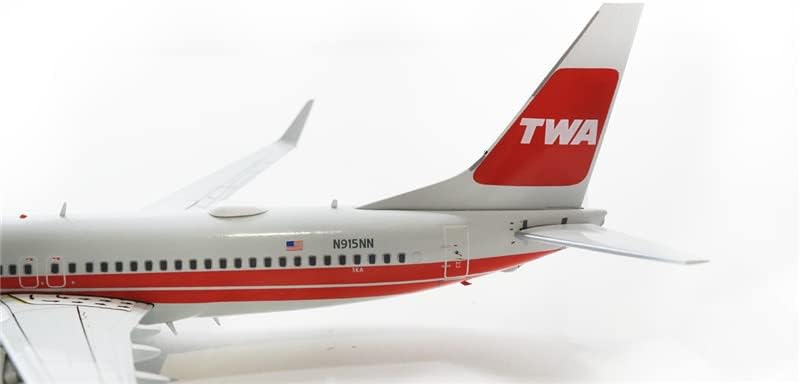 Gêmeos para American Airlines para Boeing B737-800 N915NN TWA 1/200 Aeronave Diecast Modelo pré-construído