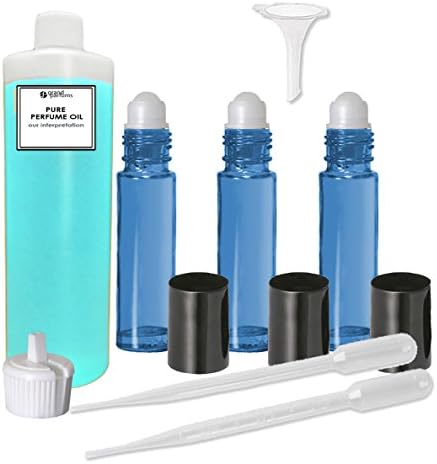 Grand Parfums Perfume Oil Set - Compatível com Alien for Women Type - nossa interpretação, com roll em garrafas e ferramentas