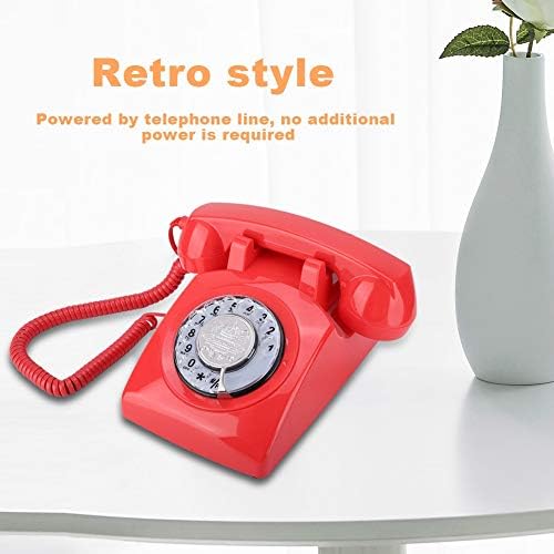 Telefone rotativo retrô telefone vintage telefone fixo telefonia
