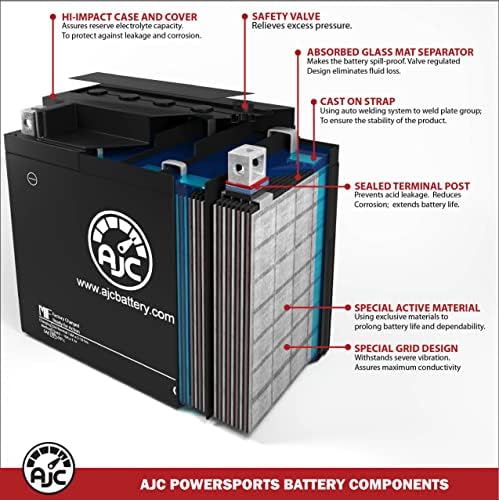 Motobatt MBTX20U PowerSports Substituição Bateria - esta é uma substituição da marca AJC