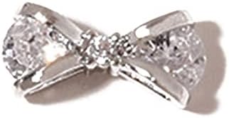 Charms de diamante de unhas do laço