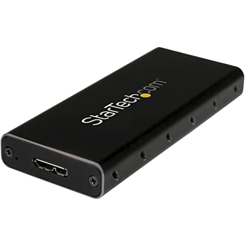 Startech.com USB 3.1 Gen 2 Gabinete - Gabinete portátil de MSATA SSD - Gabinete de acionamento de msata de alumínio com UASP,