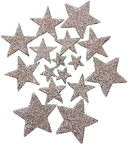Ferro de estrela de strass em remendos Appliques Adesivo Stick Transferência de calor para roupas Glitter Rhinestone adesivos Ferro/costurar em adesivos Bling Star Patches 16pack