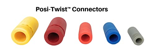 Posi-Twist® 10-22 Ga.yellow Connectores. Pacote de 5. emendas fortes de linha não in-in para dois ou mais fios.