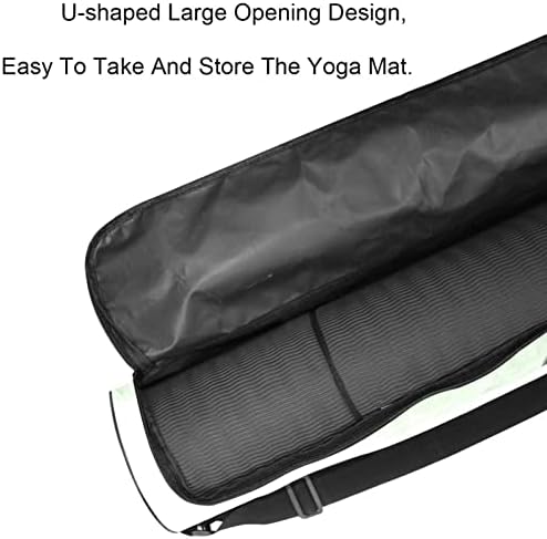 Gem Crown Yoga Mat Bags Full-Zip Yoga Carry Bag for Mulher Men, Exercício portador de tapete de ioga com cinta ajustável