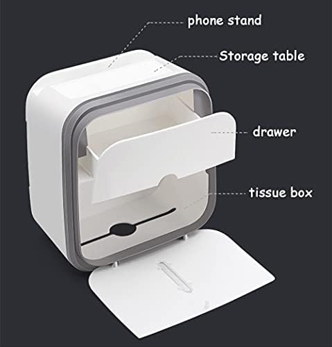 Porta -voz do papel com gaveta, banheiro para o banheiro suporte da caixa de lenços de papel de parede de parede