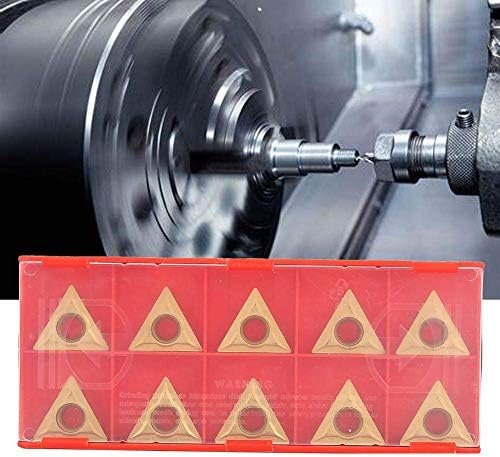 10pcs tcmt 16t304 lâmina de inserção de aço triangular de tungstênio, ferramenta de torneamento de torno industrial, inserções