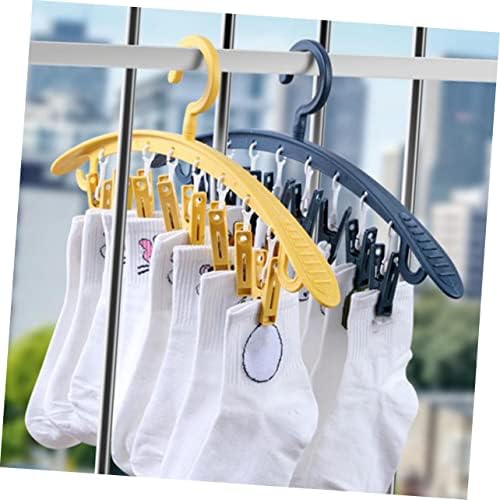 Holibanna 6 PCs clipe de roupas de roupa de plástico penduradas para lavanderia cabides de rack de rack pesado cabide de pano de