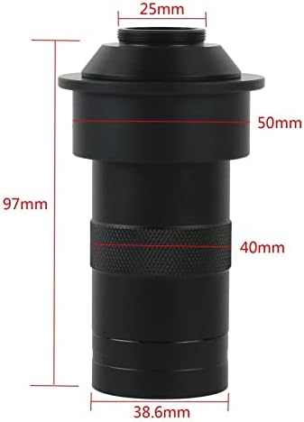 Kit de acessórios para microscópio para adultos 8x-100x Câmera de microscópio de zoom ajustável, microscópio monocular