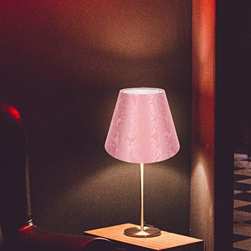 Abajur de tecido para lâmpada de mesa e luz do piso, design de bordado delicado lâmpada de lâmpada de lâmpada de cabeceira decoração