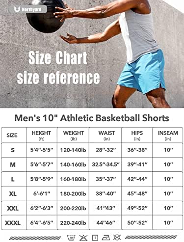 Northyard Men's 5 /7/10 Shorts atléticos de basquete Ginásio de treino rápido shorts seco de malha leves shorts de