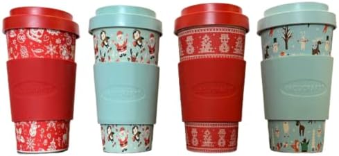 Recuca rena Snowman Coffee & Tea Cup - Coleção de férias de Natal
