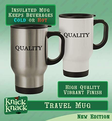 Presentes de Knick Knack Lactação - 14oz de aço inoxidável Hashtag Caneca de café, prata, prata