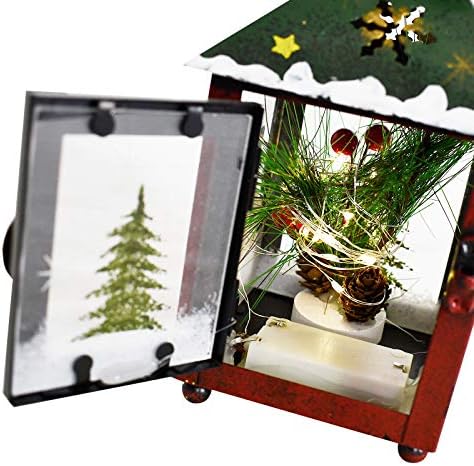 Lanternas de Natal de metal com luzes LED - boneco de neve decorativo pendurado na lanterna de lanterna interior mini natal decoração caseira