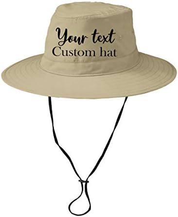 Pontuação de tinta Personalizado Bordado personalizado Summer UPF 30+ Chapéu de balde com corda - 3 cores