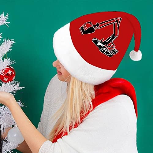 Operador de escavadeira chapéu de natal chapéus Papai Noel Decorações de árvore de natal Decoração de férias Presentes para