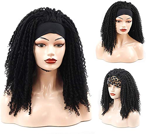 Bem as tranças de crochê as perucas encaracoladas para mulheres negras afro perucas cacheadas curtas dreadlocks pretos perucas
