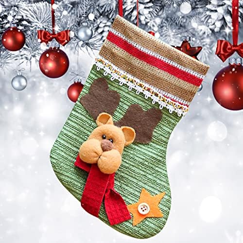 Próximo tempo de Natal pingentes de meias sacos de presente árvore de natal pingentes de meias decorativas decorações de festa de neve de natal