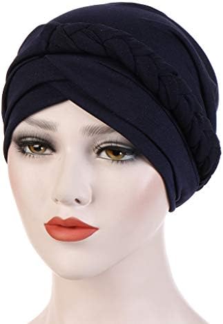 Cap de quimioterapia turbante para mulheres Torcidas Cancer Câncer Capinho de cabeceira coberta de cabelo coberto Haplo
