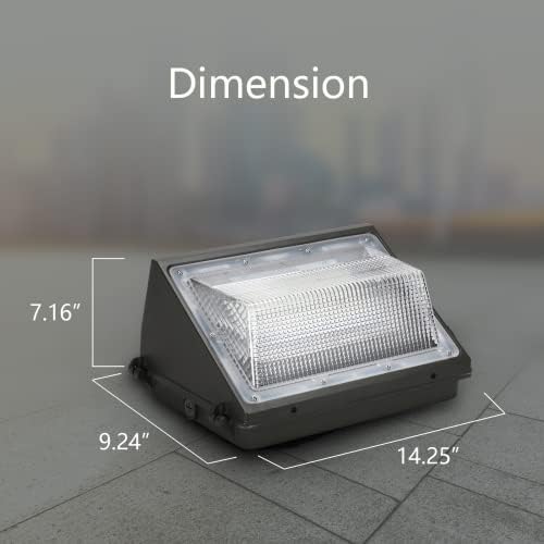 Sokply LED Pack Light Light Outdoor 120W 15600lm, 5000k Daylight Dimmable Commercial Outdoor Security Iluminação para