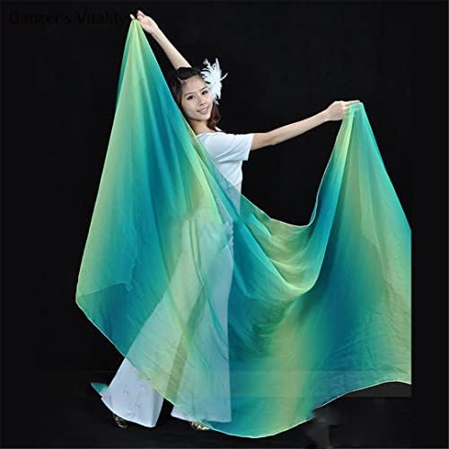 Belly Dance Dança Véils de seda lenço de mão jogando lenço de fio para véus da dança da barriga
