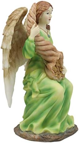 Ebros colorido anjo romano de abundância prosperidade estátua positiva estátua 7 anjo de altura anjo de la abundania