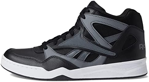 Reebok Unissex BB4590 Sapato de basquete alto, preto/cinza puro, 11 homens dos EUA