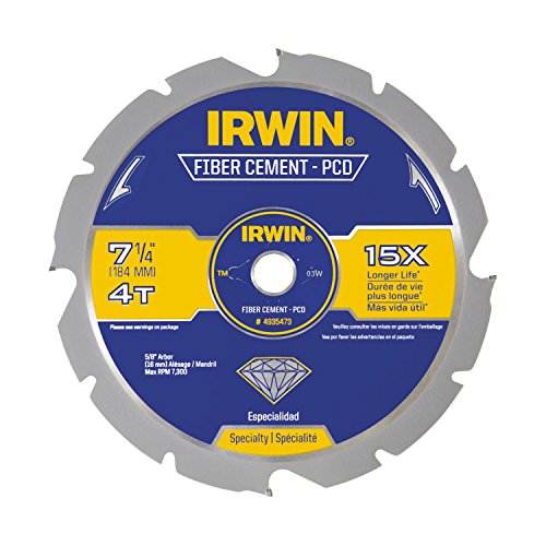 Irwin 11820ZR 6-1/2 polegadas 140 TFG de dente, madeira compensada e coletor de corte de verniz com lâmina com arbor