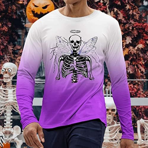 Halloween masculino 3d Longo Sheeve tops vintage atléticos long sheeve tees leopard abóbora de outono roupas casuais05